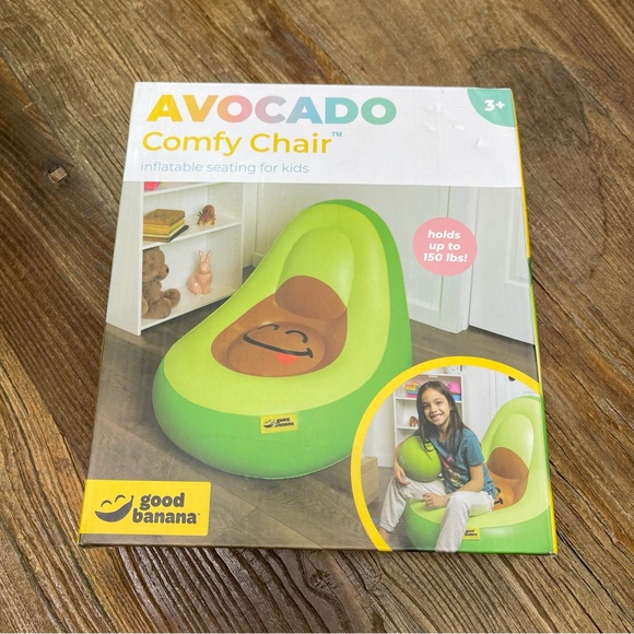 New~ Good Banana Avocado Comfy Chairs Inflatable Seating For Kids - Picture 3 of 9